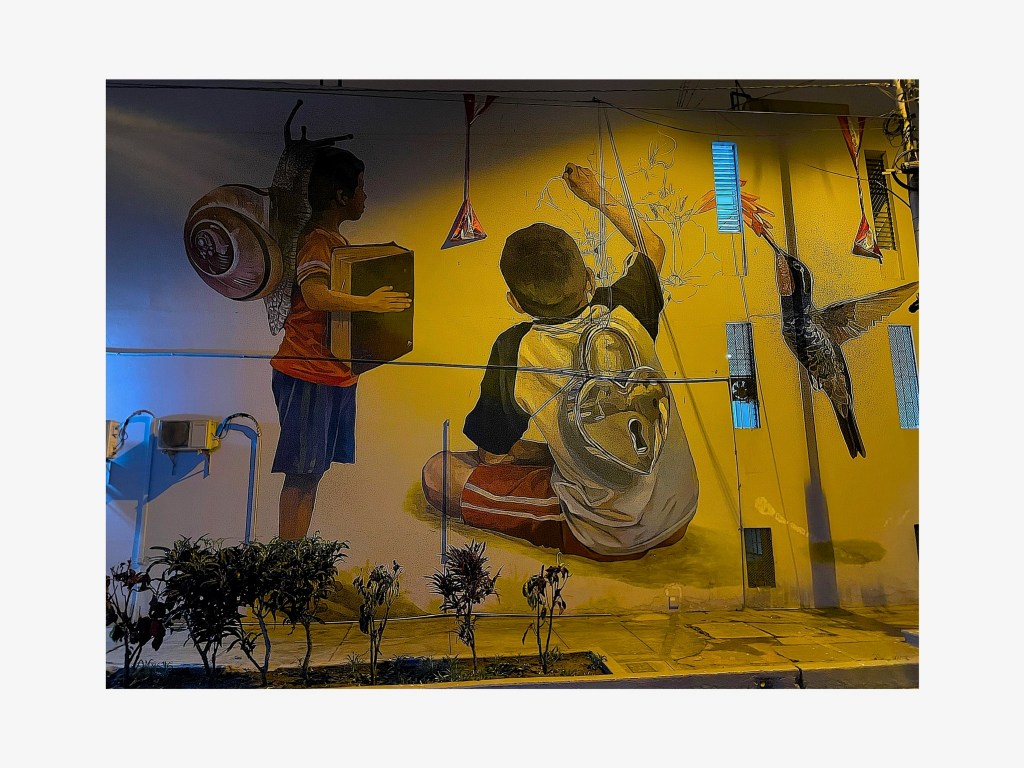 Street art in Barranco, Lima - Peru! Tom & Bunty Trails Travel Blog