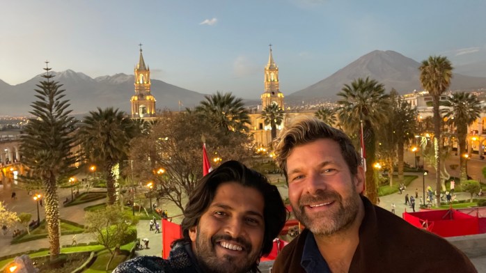 View of Arequipa from the Katari Restaurant