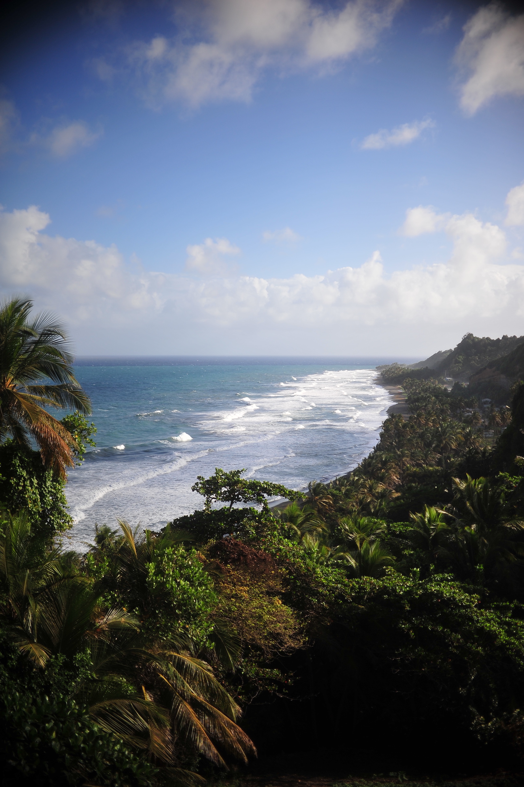 The spectacular Windward Coast of Saint Vincent