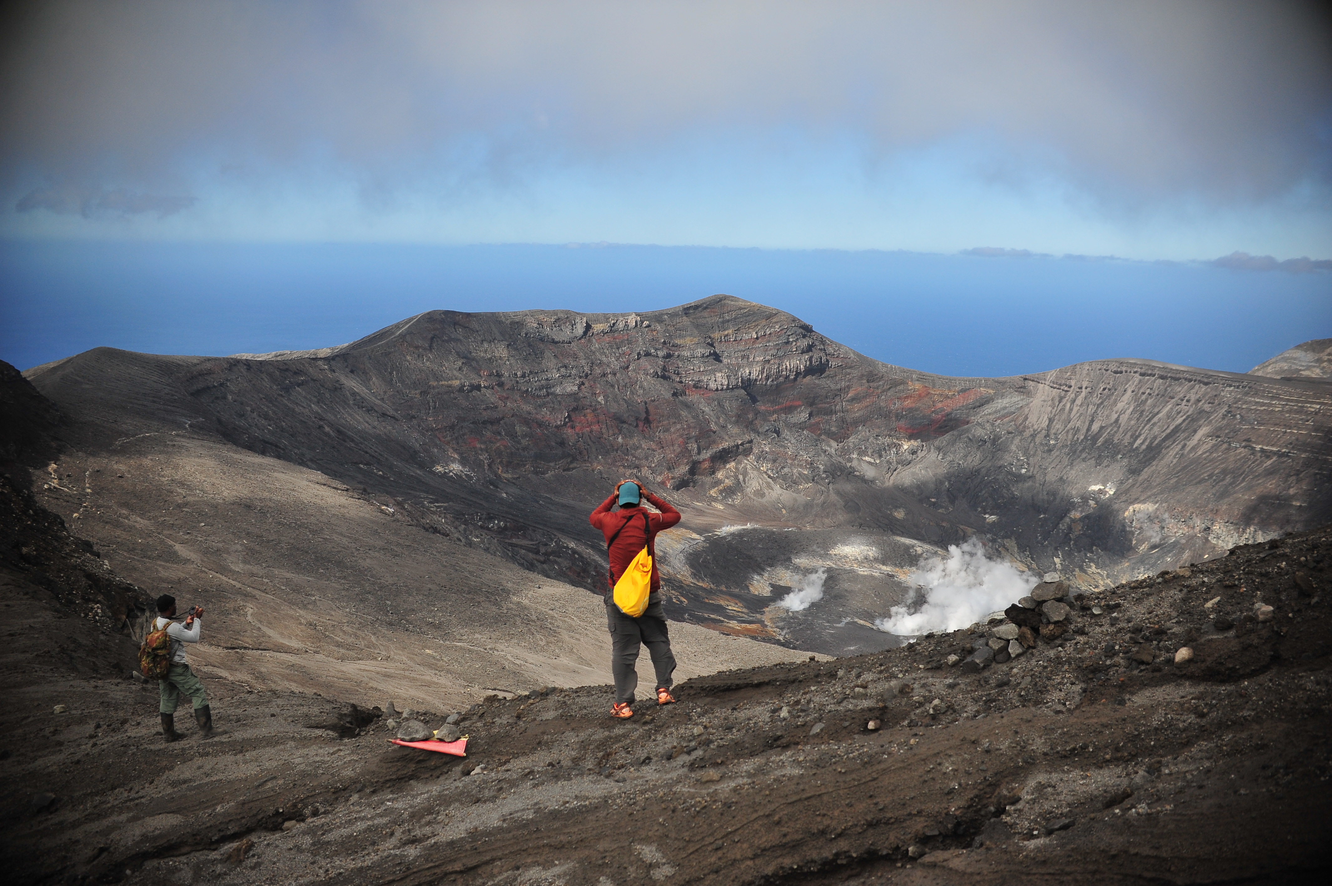 La Soufriére crater view 2021